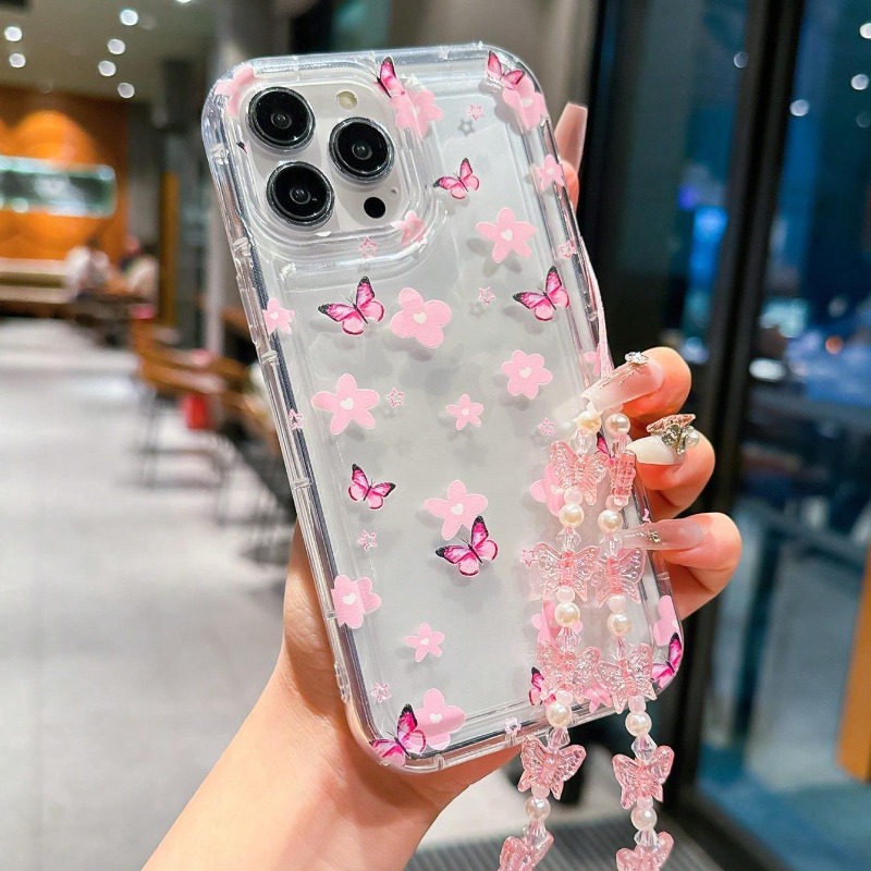 Phone Cases Best - 素敵な蝶と花柄のスマホケース iPhone 11 12 13 14