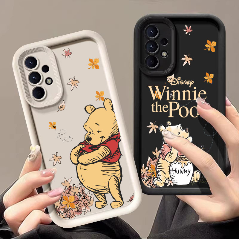 Phone Cases Samsung A14 - 秋のウィニー・ザ・プーさん柄シリコンケース Samsung Galaxy A57 A56 5G