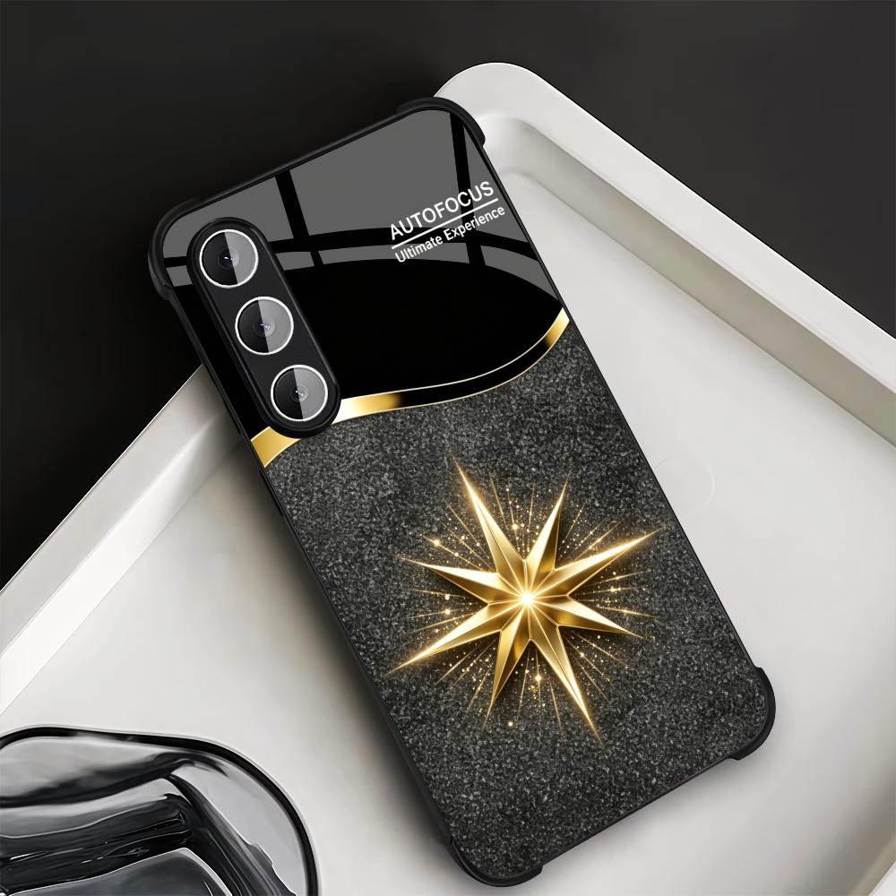 Phone Cases Quad Lock - ブラックシャイニーゴールドスター फोन केस s26 ultra case