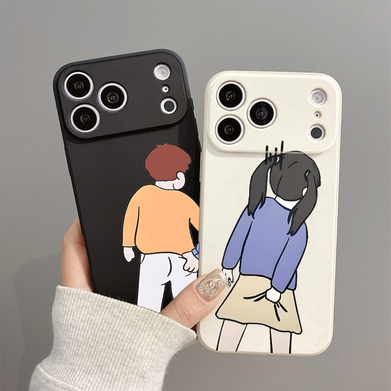 Phone Cases Xr Boys - 面白くて可愛い男の子と女の子のカップル柄のiPhoneケース iPhone 17 Pro Max 15