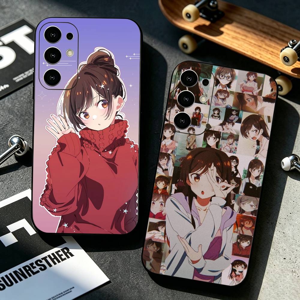 Phone Cases Com - レンタル彼女 ロマンコメディ ホットフォンケース ブラックシリコンソフト Samsung S25,S24,S21,S22,S23,S30,Ultra,S20,Plus,Fe,Lite対応