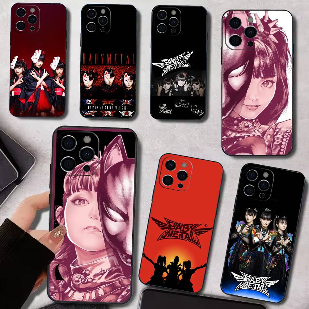 Phone Cases Xs - 日本のアイドルB-BabyM-metal iPhoneケース iPhone 17,16,15,14,13,12,11,Plus,Pro,Max,Plus,XS対応 ソフトケース ブラックシリコン