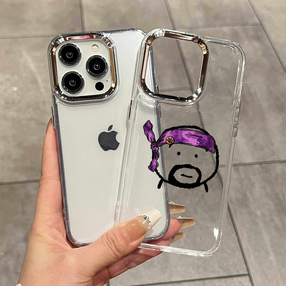 Phone Cases Men - 面白いラインマンの透明電話ケース iPhone 17 17 Air 16
