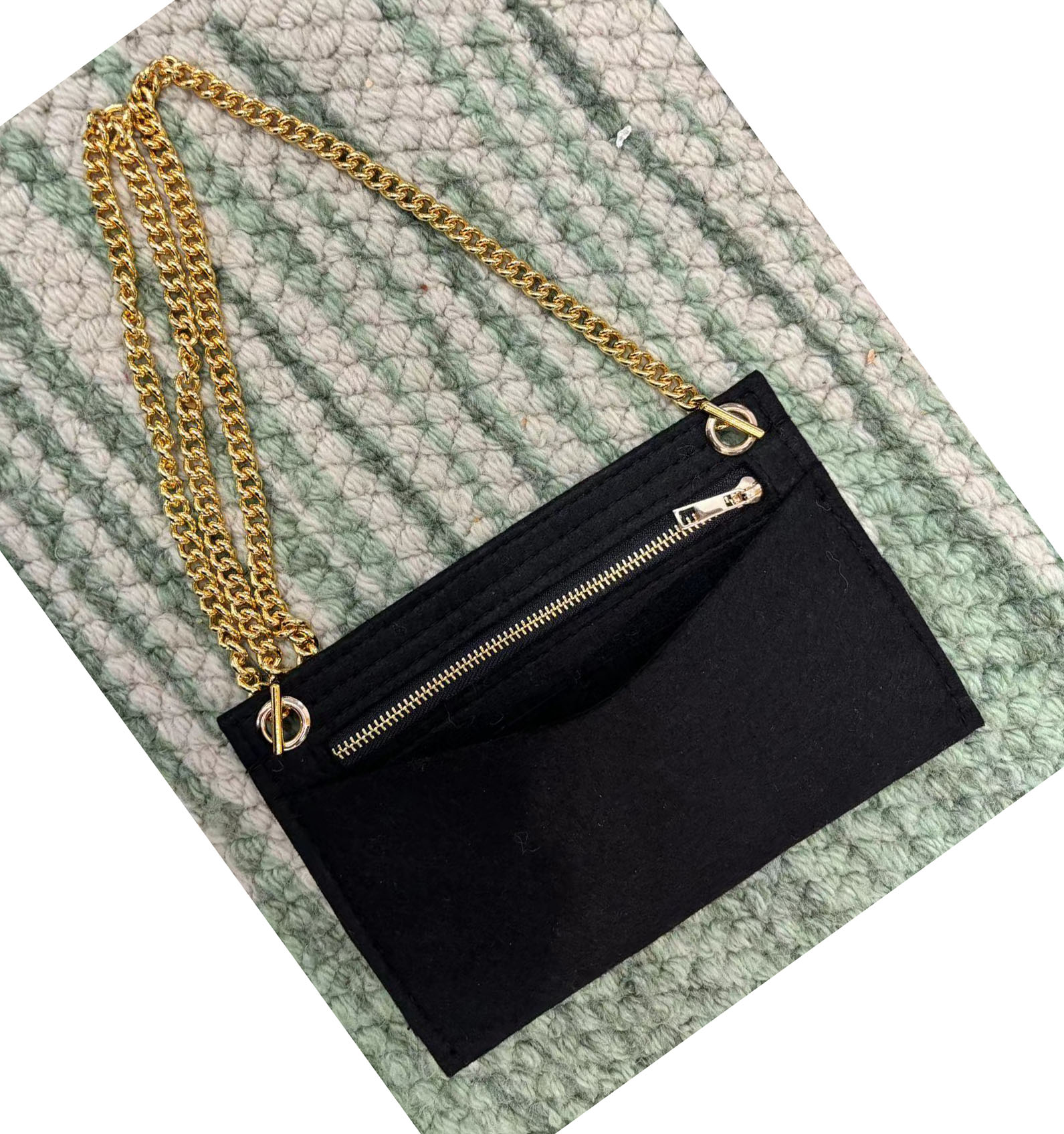 Monogram Custom Case - Sylモノグラムバッグに適合したカスタムサイズ,チェーン付きの豪華なインサートオーガナイザー,クロスボディバッグ,デザイナーハンドバッグ,化粧品ライナー