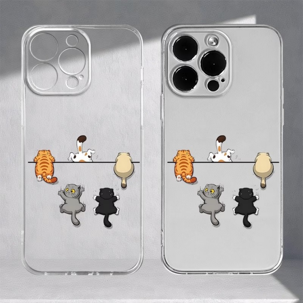 Phone Cases Xs - 5匹のかわいい猫柄のスマホケース iPhone 11 12 13 14