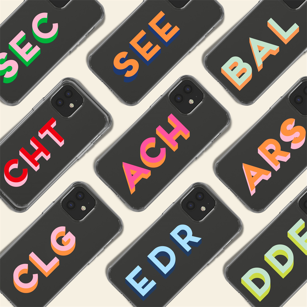 Monogram Custom Case - モノグラムのレタリングが付いたクリアケース,iPhone 15, 14, 13, 12, 11,pro,max,7,8,plus,xs,xr,カスタムカバー用