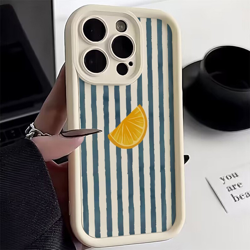 Phone Cases Xs - ストライプレモン柄スマホケース iPhone 17 16 15 14