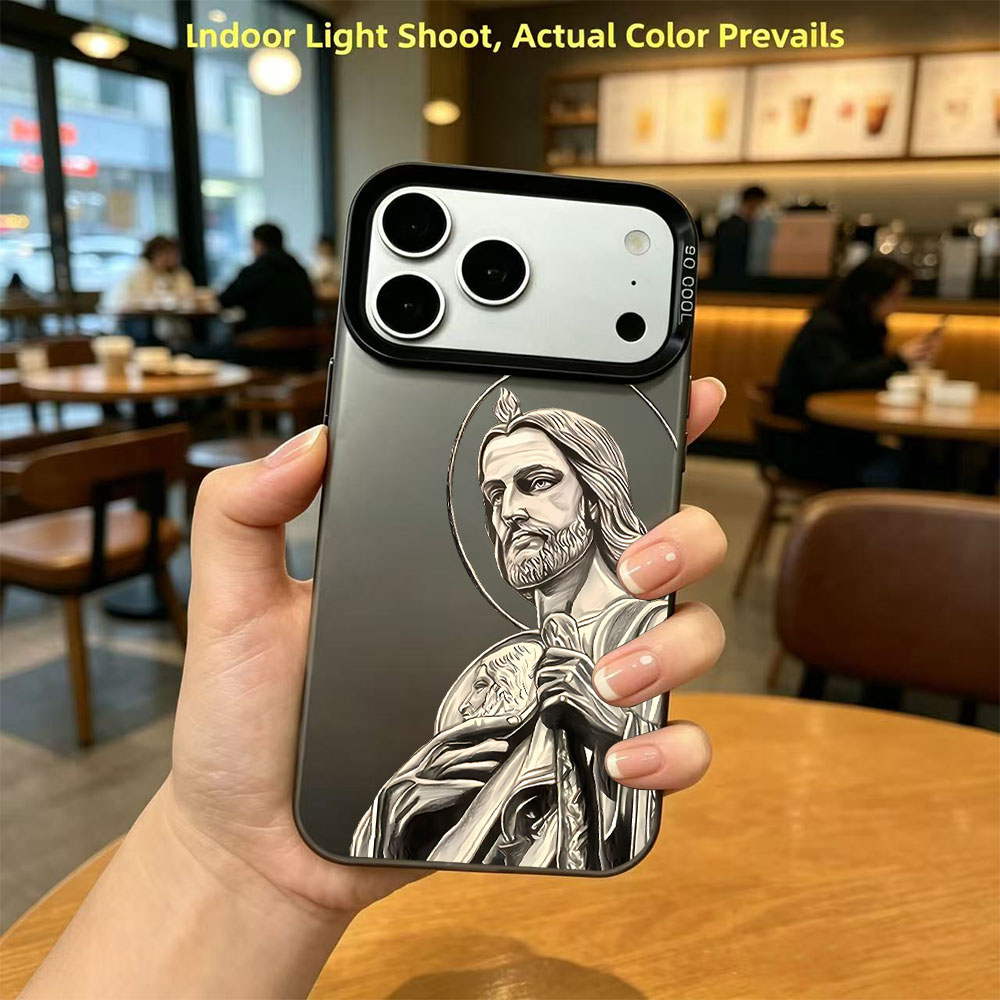Phone Cases Xs - サン・ジュダス・タデオ柄デザインのiPhoneケース（iPhone 18、17、16、15、14、13、12、11 Pro、Xs Max、Plus、Air、Mini、XR、X、17e、16e対応）保護カバー