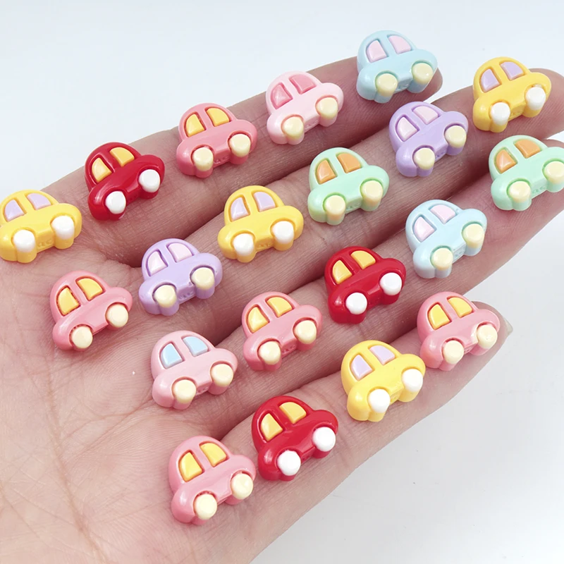 Phone Cases Websites - カワイイ漫画車スクラップブッキング樹脂パッチチャーム、DIY作成イヤリング、電話ケース装飾、ウォーターカップステッカー、30個、300個