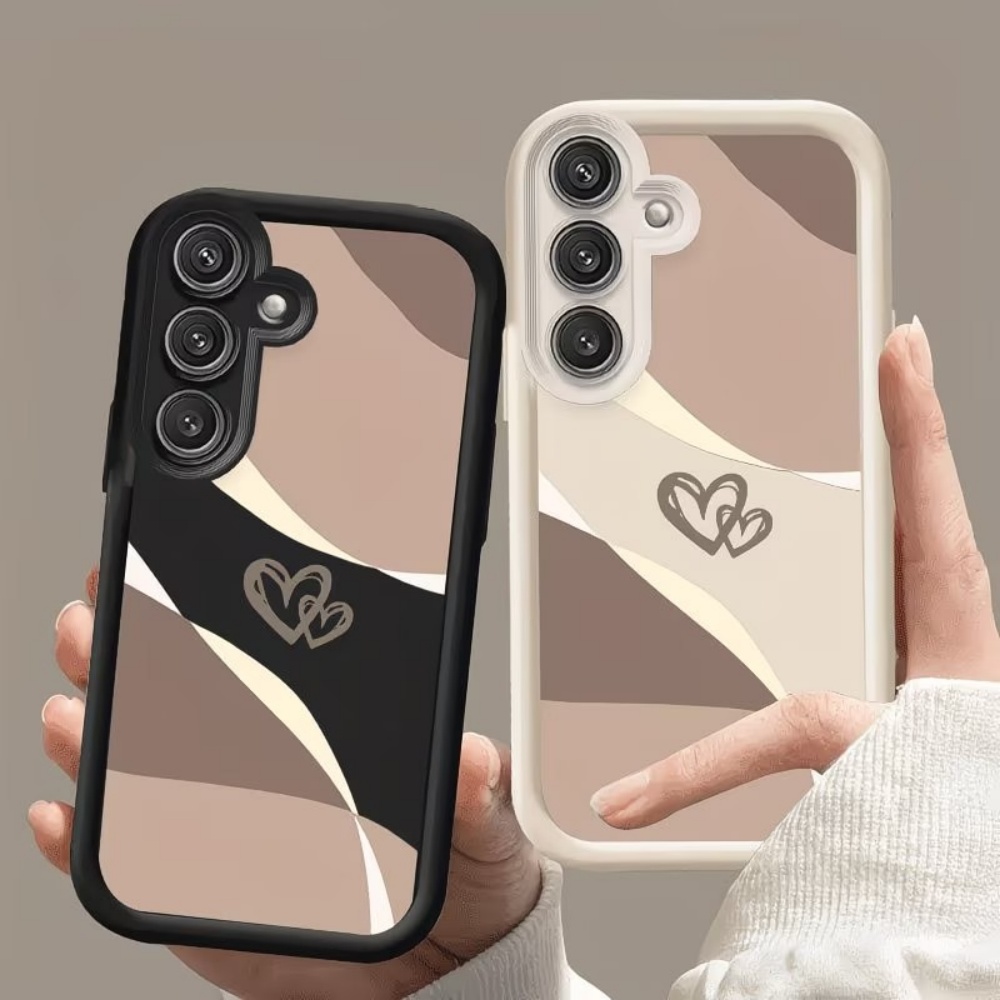 Phone Cases For Samsung S21 5G - 素敵なハート柄耐衝撃ソフトTPUスマホケース Samsung Galaxy 26 S25 S24