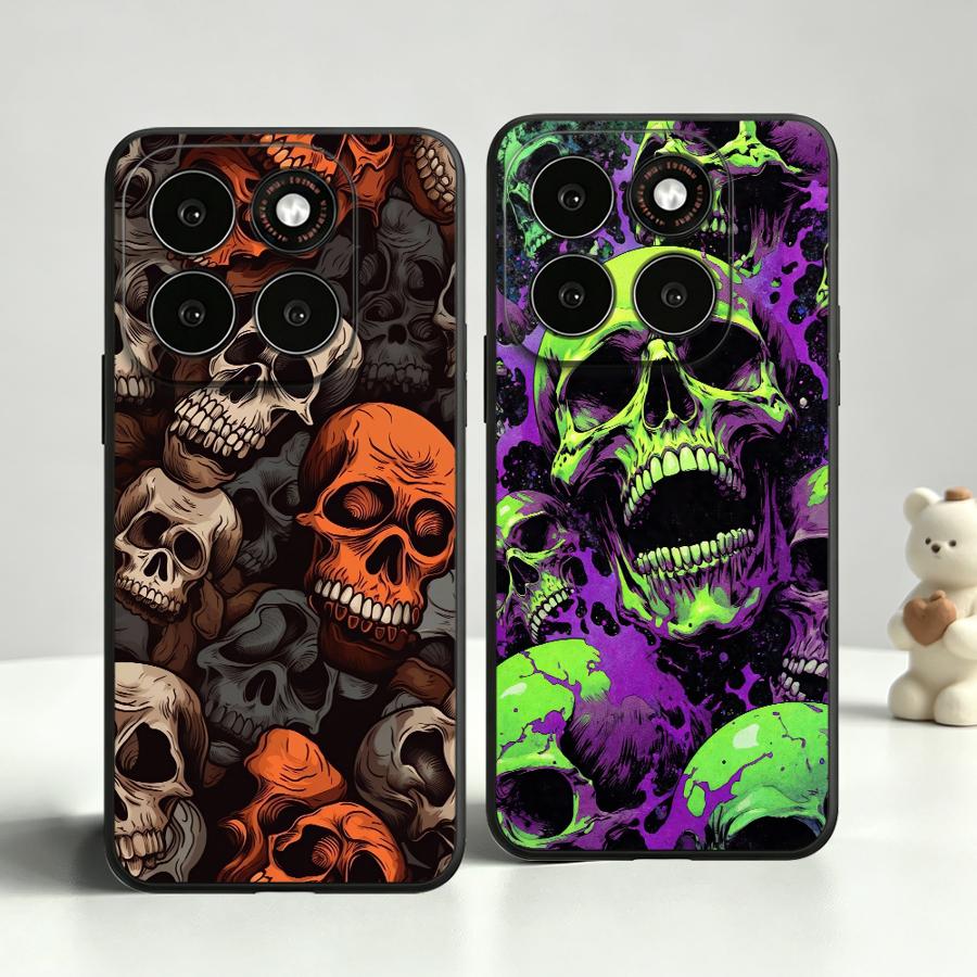 Phone Cases Motorola - ヴィンテージスカルスタックフォンカバーケース Motorola Moto G71 85 G50