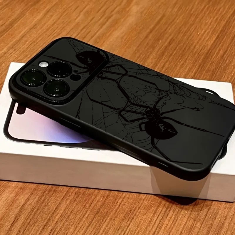Phone Cases Xs - クールな黒蜘蛛柄のiPhoneケース iPhone 11 12 13 14