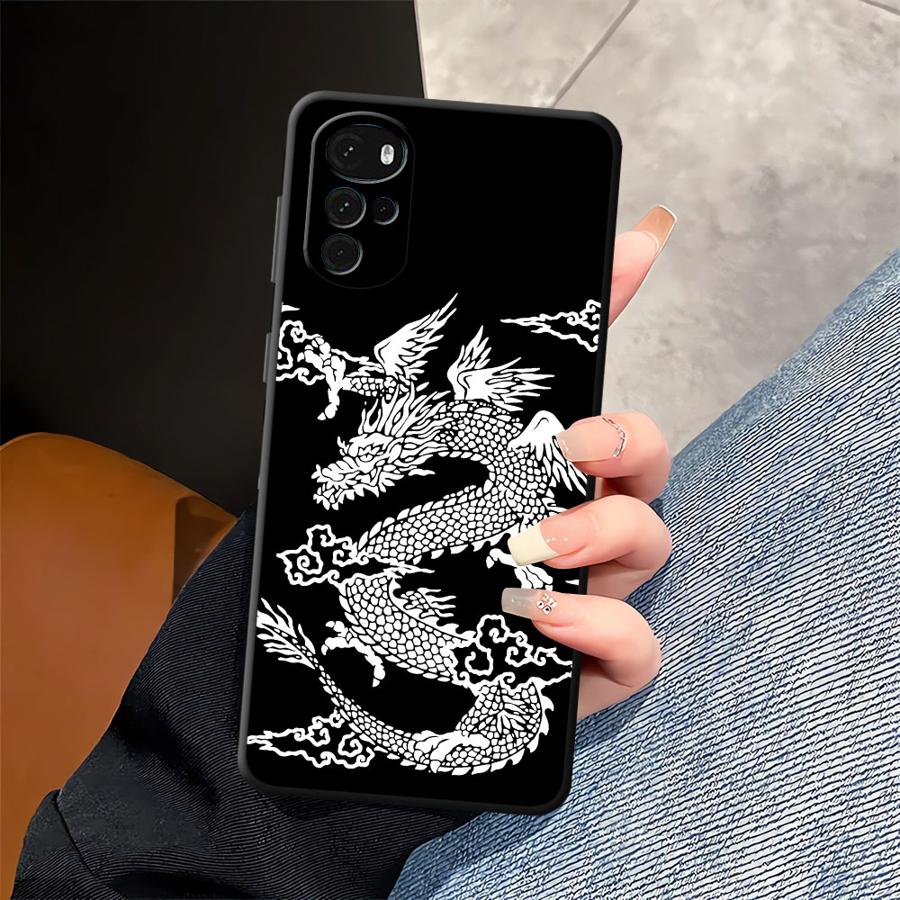 クールな中国のドラゴンソフトバック電話カバーケース Moto - Phone Cases Motorola のレビューと価格