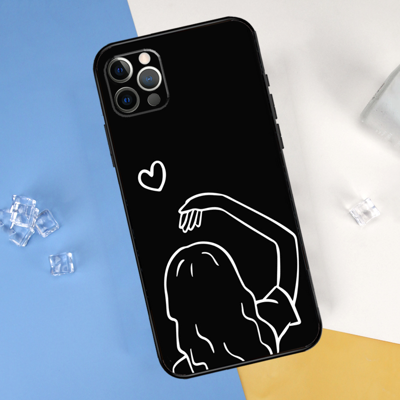 漫画のカップル愛少年少女電話ケース iphone 16 プロ - Phone Cases Xr Boys のレビューと価格