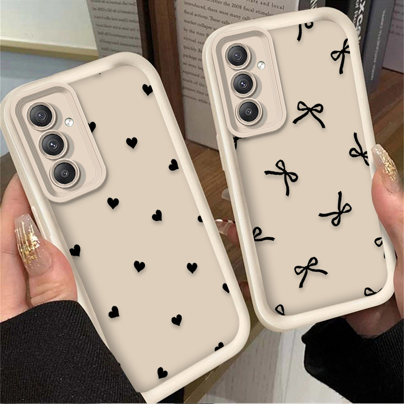 ブラックラブハートボウノットケース Samsung Gala - Phone Cases Samsung A14 のレビューと価格