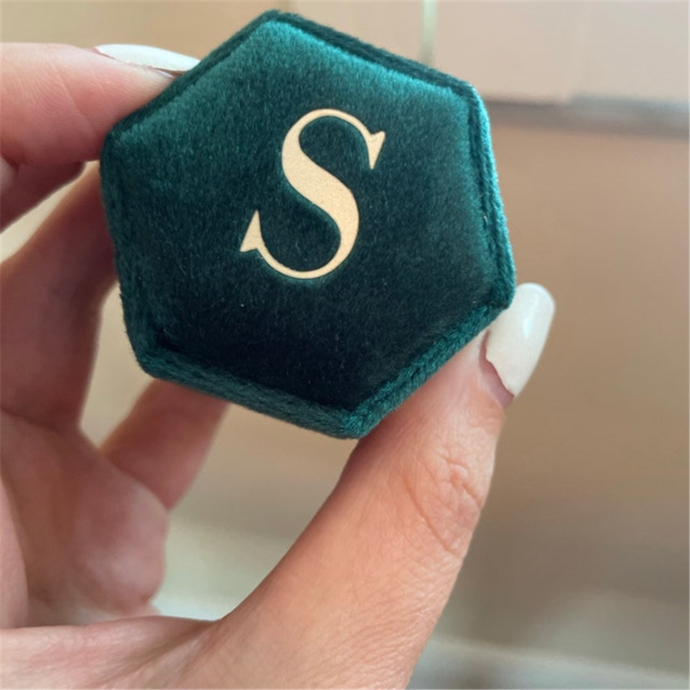 結婚式,パーティー,記念日のためのダブルスロットのリングボッ - Monogram Custom Case のレビューと価格