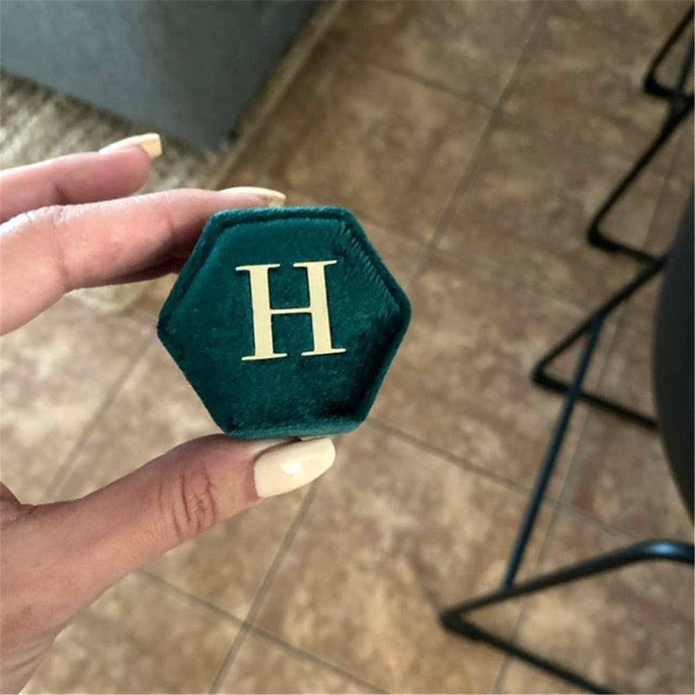 結婚式,パーティー,記念日のためのダブルスロットのリングボッ - Monogram Custom Case のレビューと価格