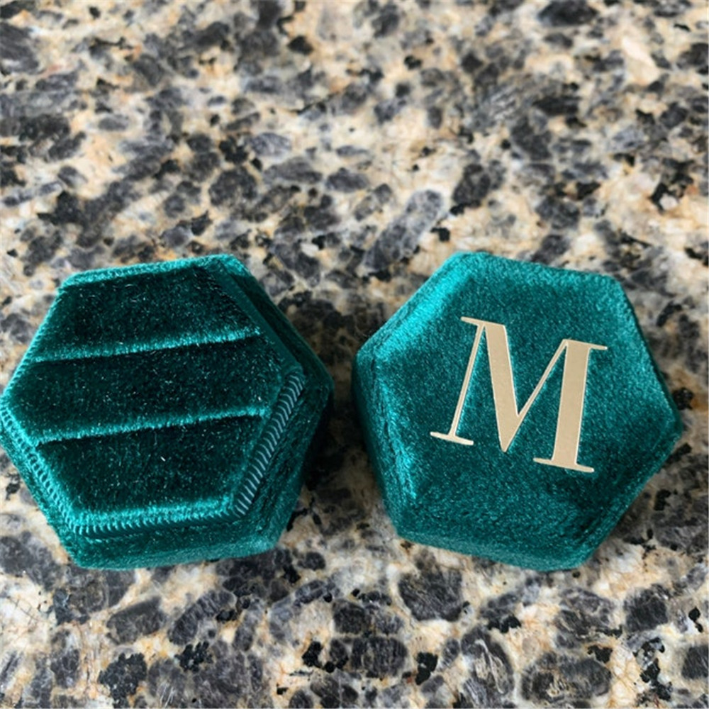 結婚式,パーティー,記念日のためのダブルスロットのリングボッ - Monogram Custom Case のレビューと価格