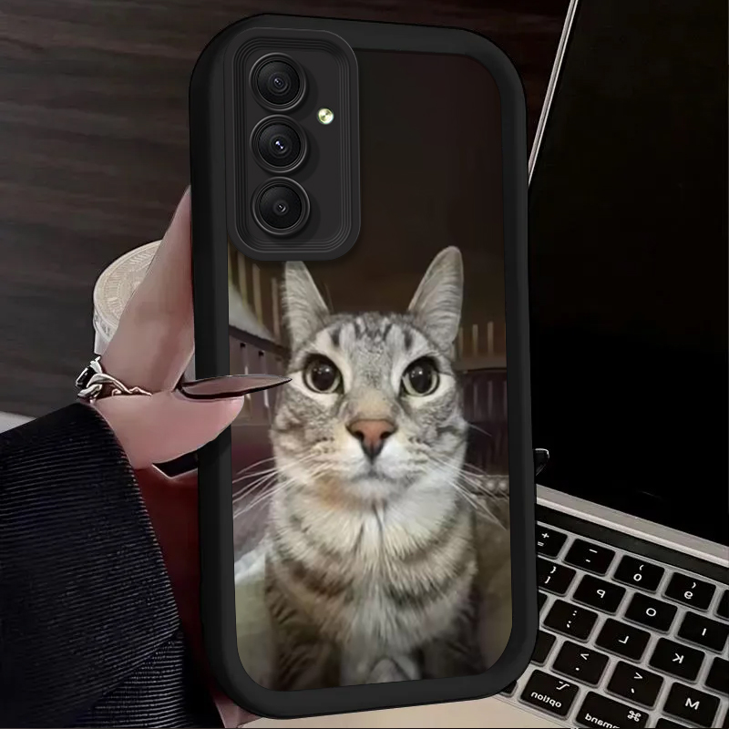流行の猫が喫煙しているデザインのスマホケース Samsung - Phone Cases Samsung A14 のレビューと価格
