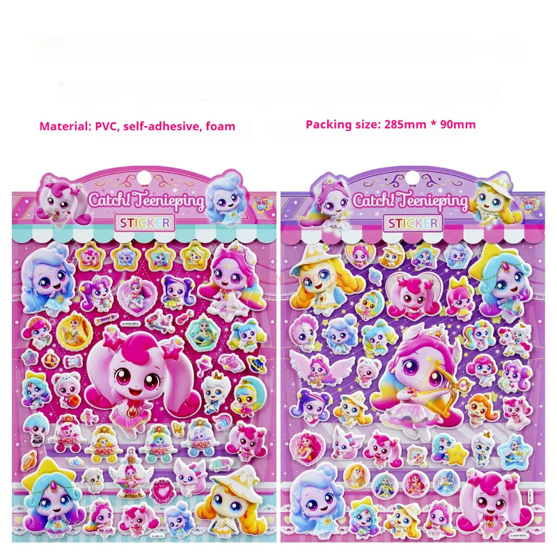 公式キャッチティニーピング3Dぷっくりステッカー漫画ガールキ - Phone Cases Kids のレビューと価格