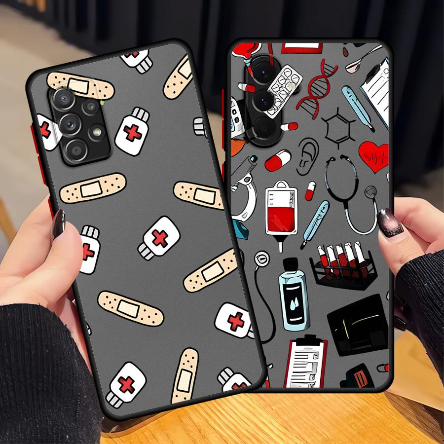 クールな看護師風スマホケース Samsung Galaxy  - Phone Cases Samsung A14 のレビューと価格