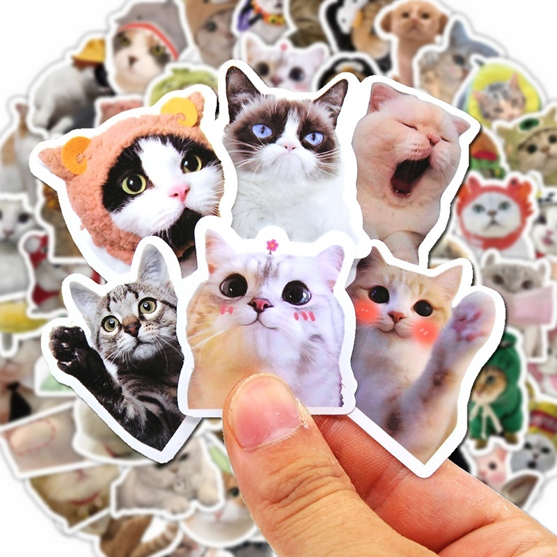 100 個かわいい面白い猫の絵文字ステッカー漫画デカールおも - Phone Cases Kids のレビューと価格