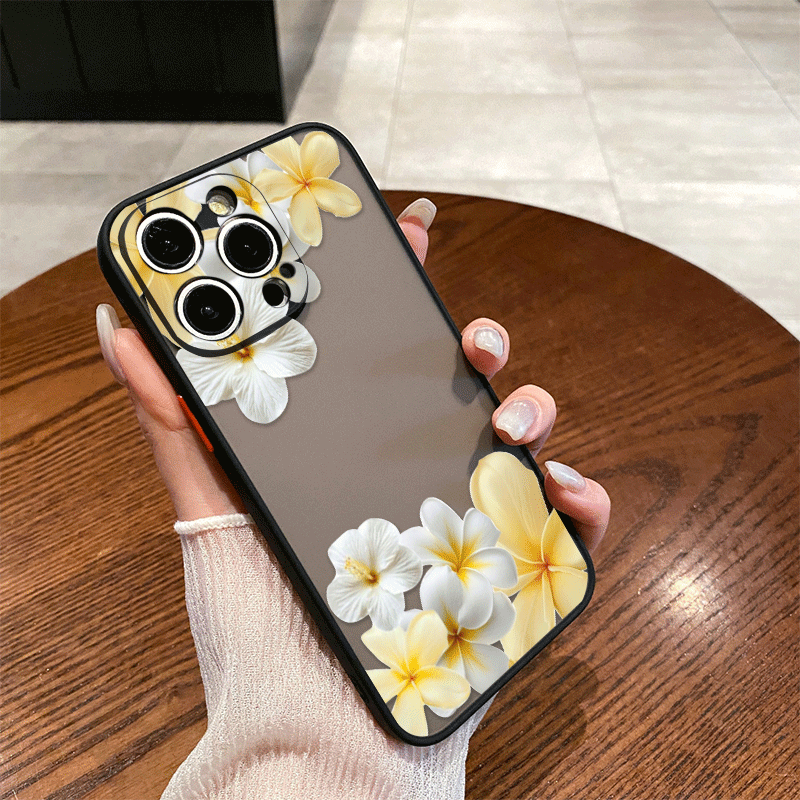 新鮮な花柄の夏らしい黄色の花柄プリントのiPhoneケース（ - Phone Cases Yellow のレビューと価格