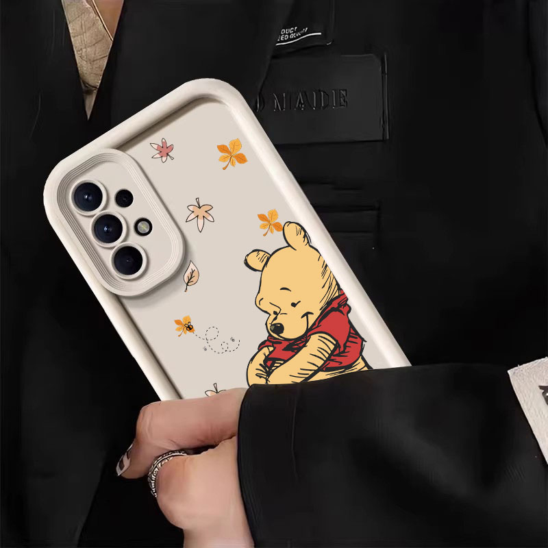秋のウィニー・ザ・プーさん柄シリコンケース Samsung  - Phone Cases Samsung A14 のレビューと価格