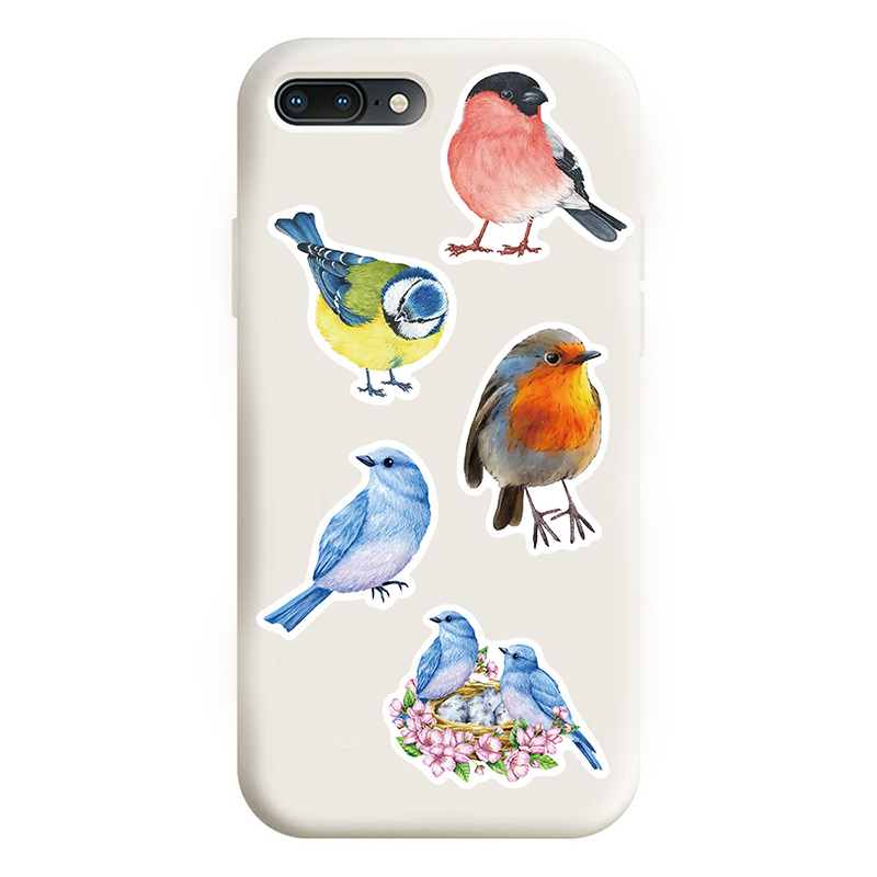 50 個水彩鳥落書きステッカー DIY 装飾封筒電話ケース封 - Phone Cases Kids のレビューと価格