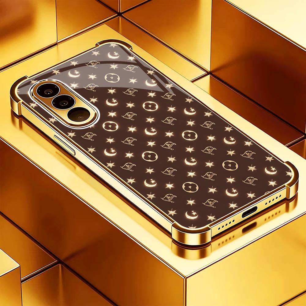 高級ブラウン＆ゴールドのスマホケース S26 Ultraケー - Phone Cases Quad Lock のレビューと価格