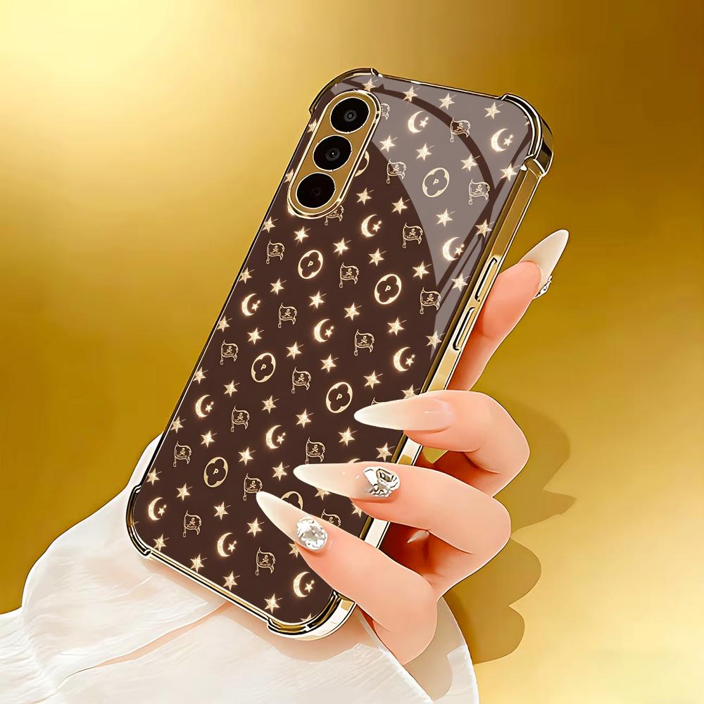 高級ブラウン＆ゴールドのスマホケース S26 Ultraケー - Phone Cases Quad Lock のレビューと価格