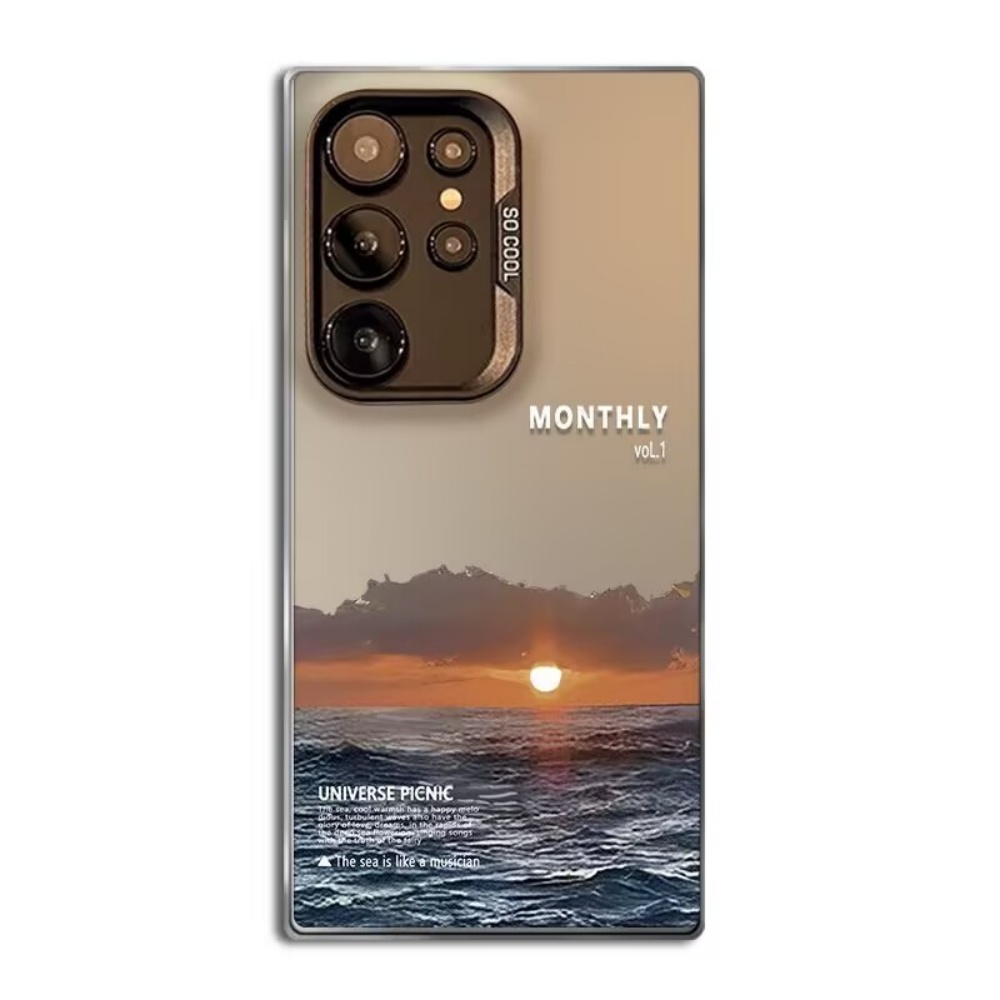 夕焼けをテーマにした海の風景フロスト加工スマホケース Sam - Phone Cases For Samsung S21 5G のレビューと価格