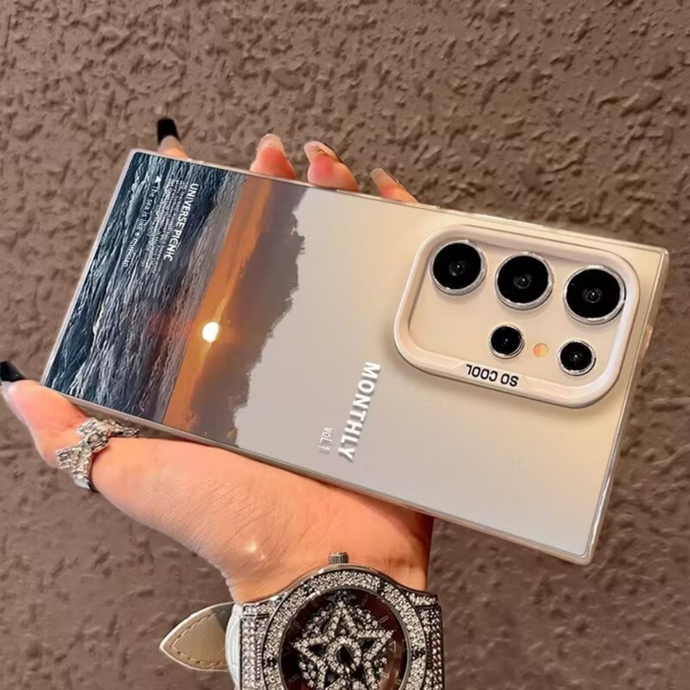 夕焼けをテーマにした海の風景フロスト加工スマホケース Sam - Phone Cases For Samsung S21 5G のレビューと価格