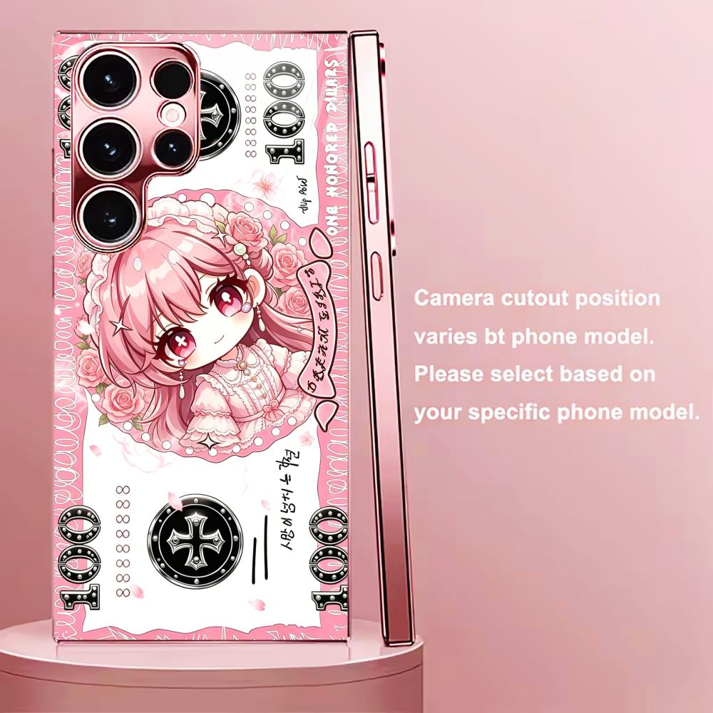 可愛い日本の漫画風紙幣デザインのスマホケース S26 Ult - Phone Cases Quad Lock のレビューと価格