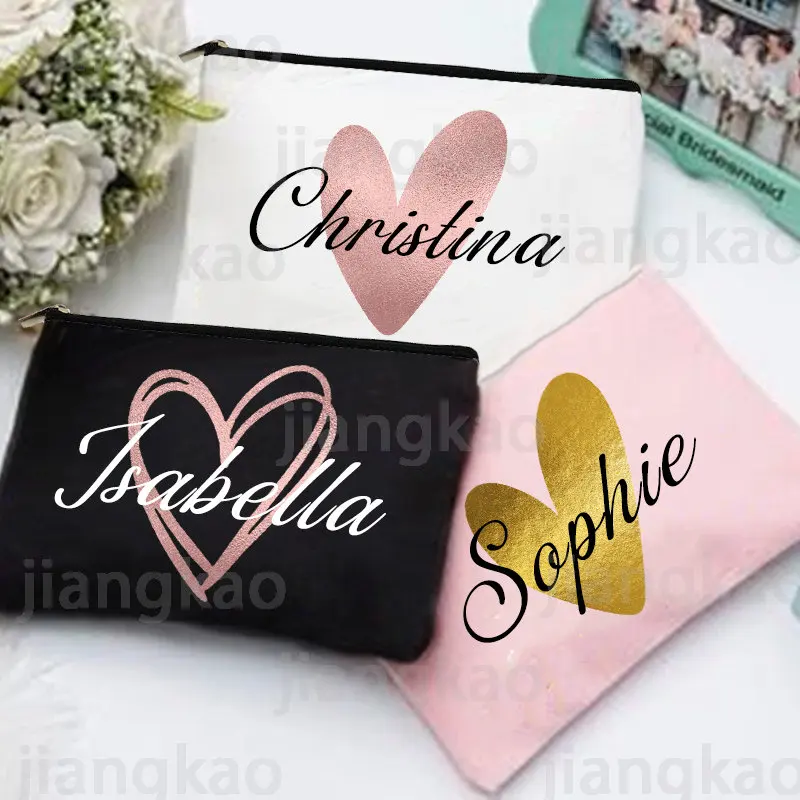パーソナライズされたメイクアップバッグ,結婚式,独身パーティ - Monogram Custom Case のレビューと価格