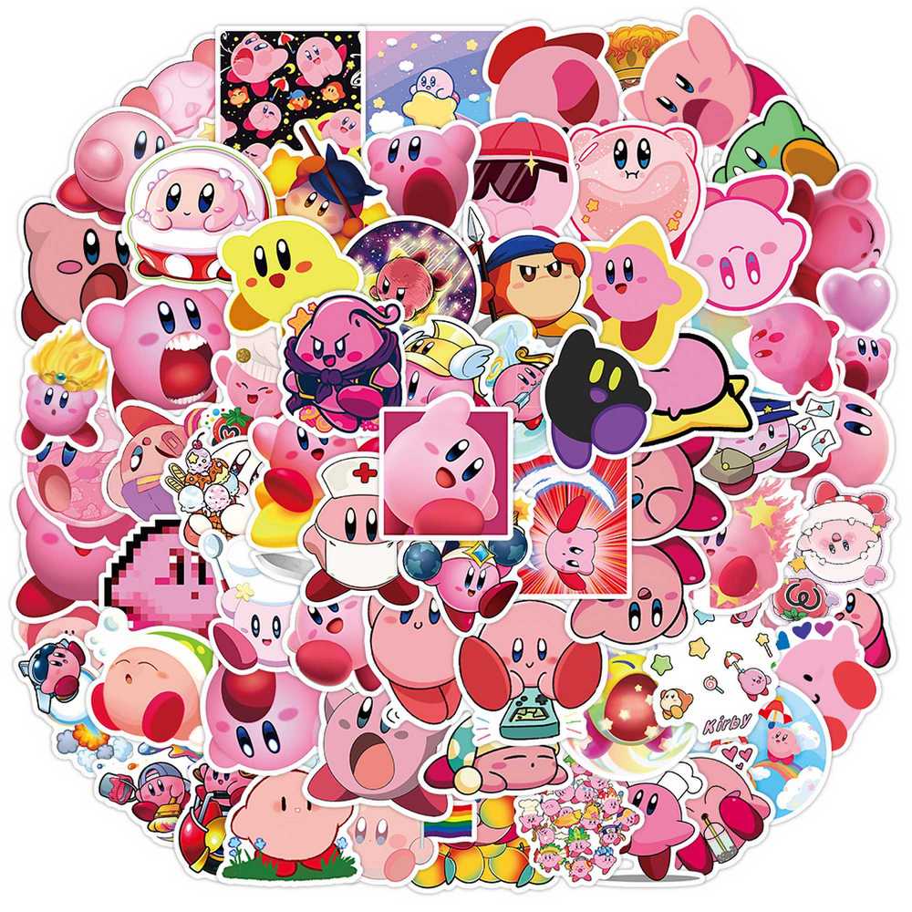 100 個漫画ゲームカービィステッカーかわいいアニメデカール - Phone Cases Kids のレビューと価格