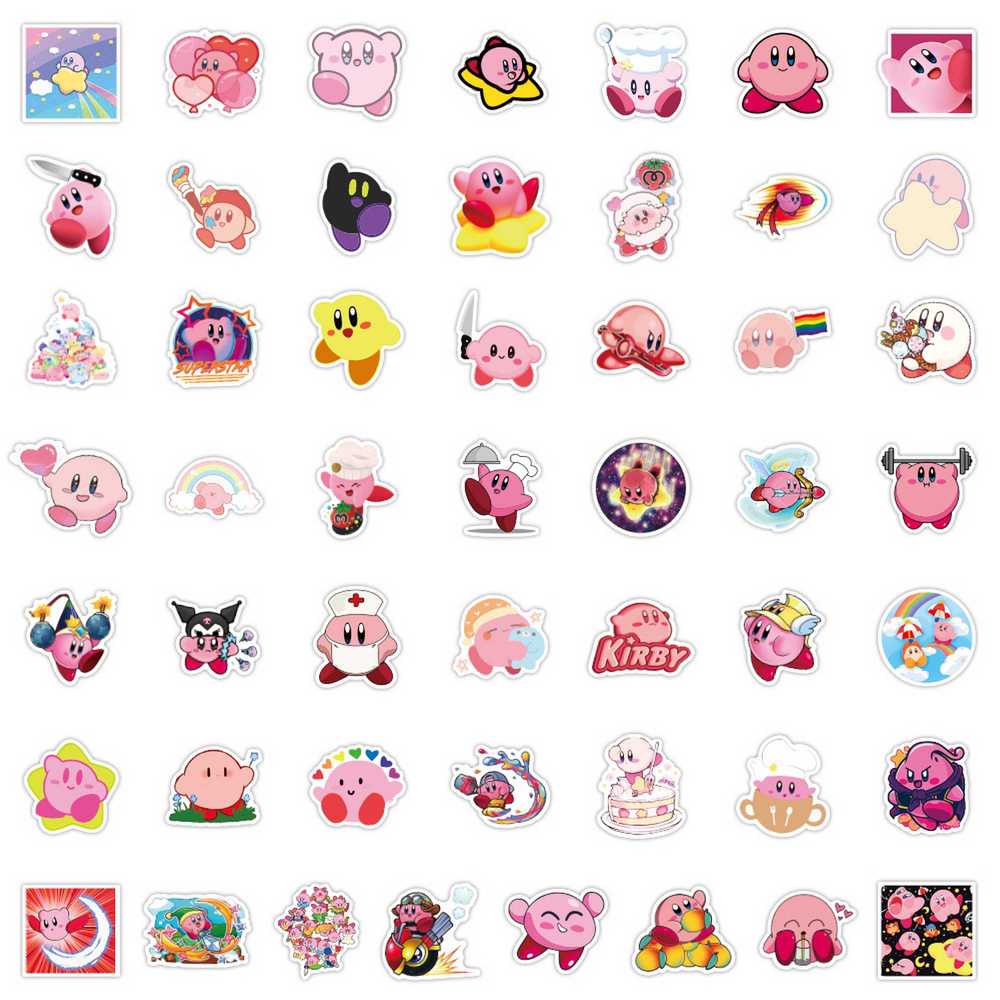 100 個漫画ゲームカービィステッカーかわいいアニメデカール - Phone Cases Kids のレビューと価格