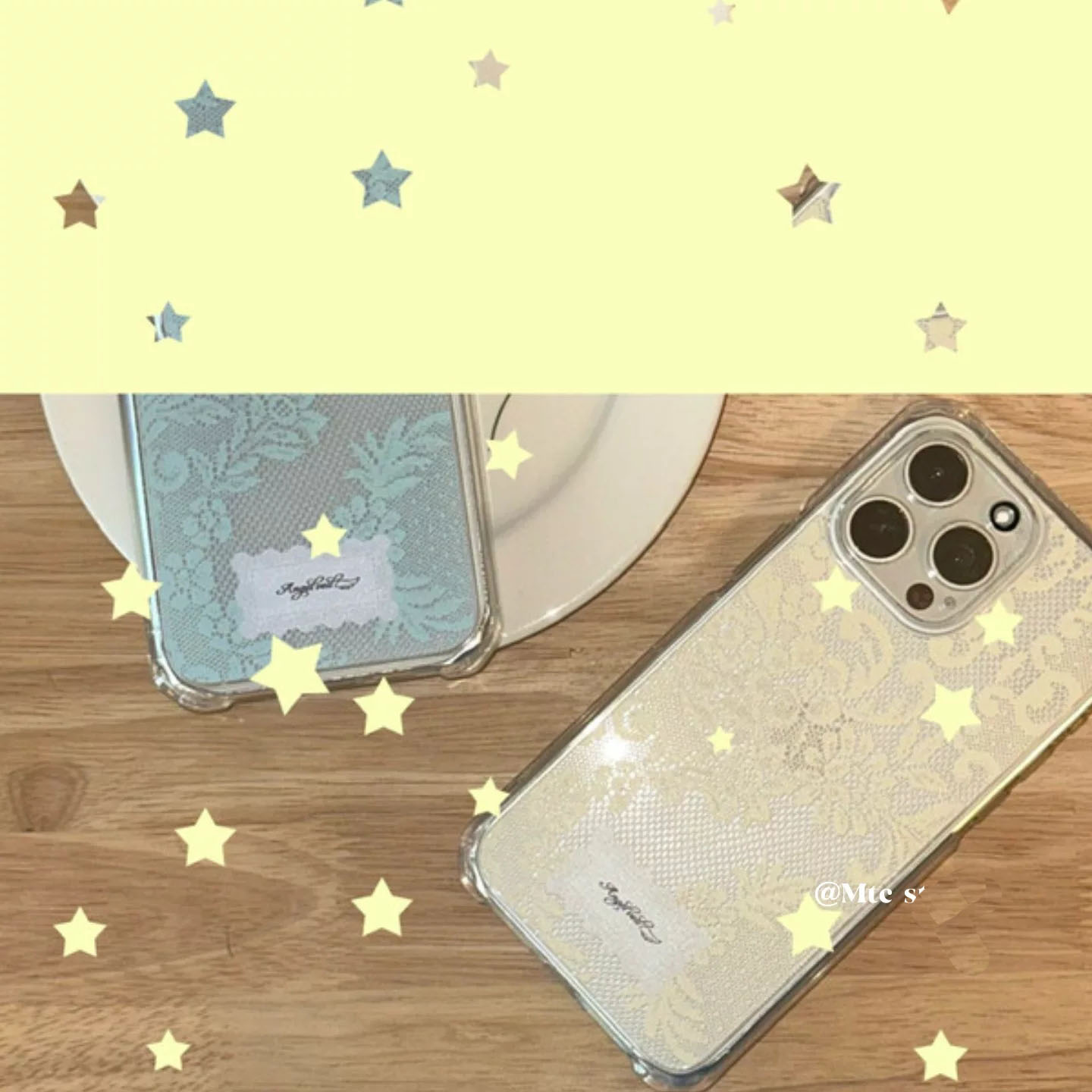 韓国風カラーレーススイートガールフォンケース iPhone  - Phone Cases Best のレビューと価格
