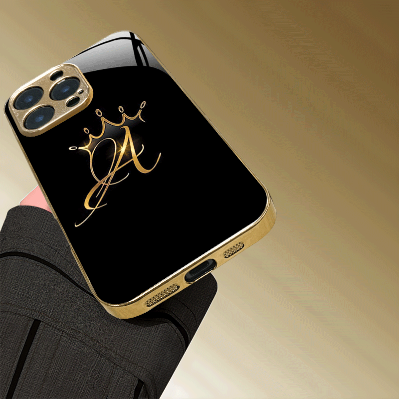 ノーブルゴールデンクラウンモノグラムハードケース iPhon - Monogram Custom Case のレビューと価格
