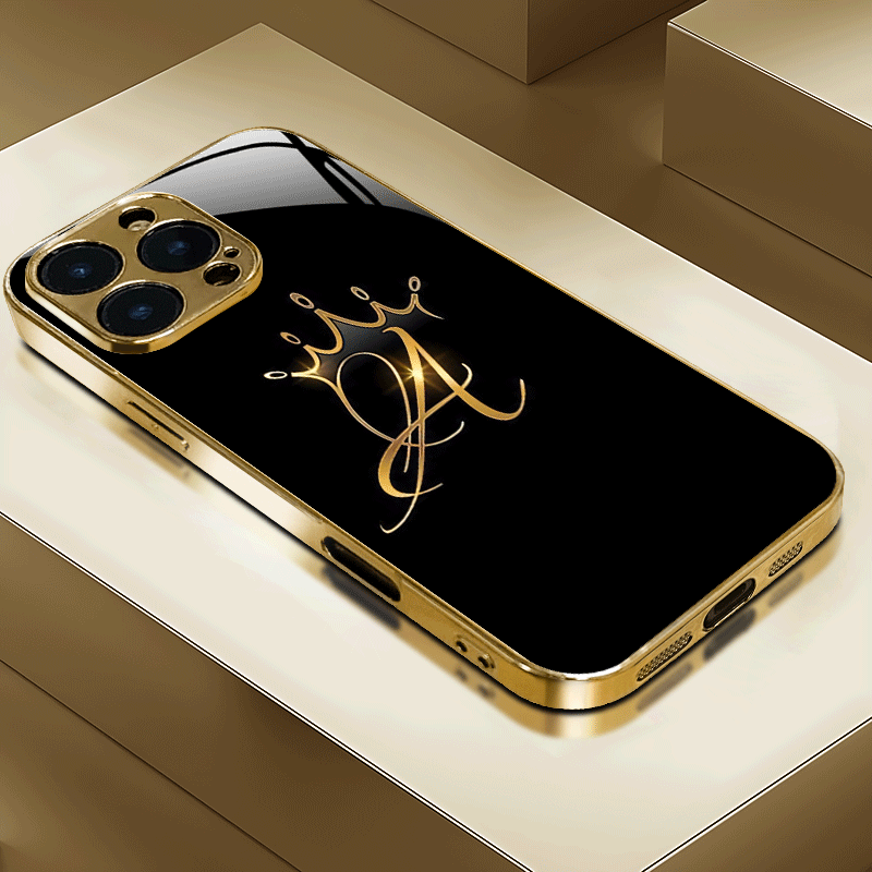 ノーブルゴールデンクラウンモノグラムハードケース iPhon - Monogram Custom Case のレビューと価格