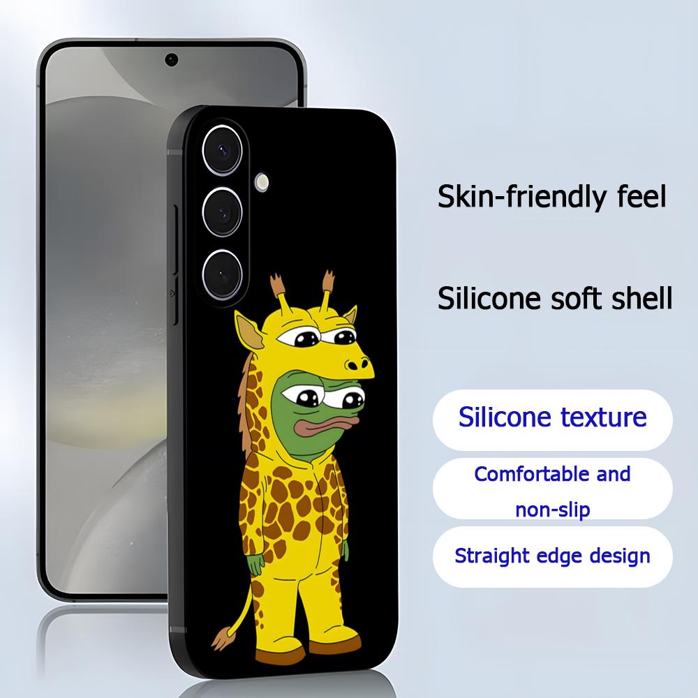 悲しいペペのカエルが描かれたクールなスマホケース、Samsu - Phone Cases Samsung S25 のレビューと価格