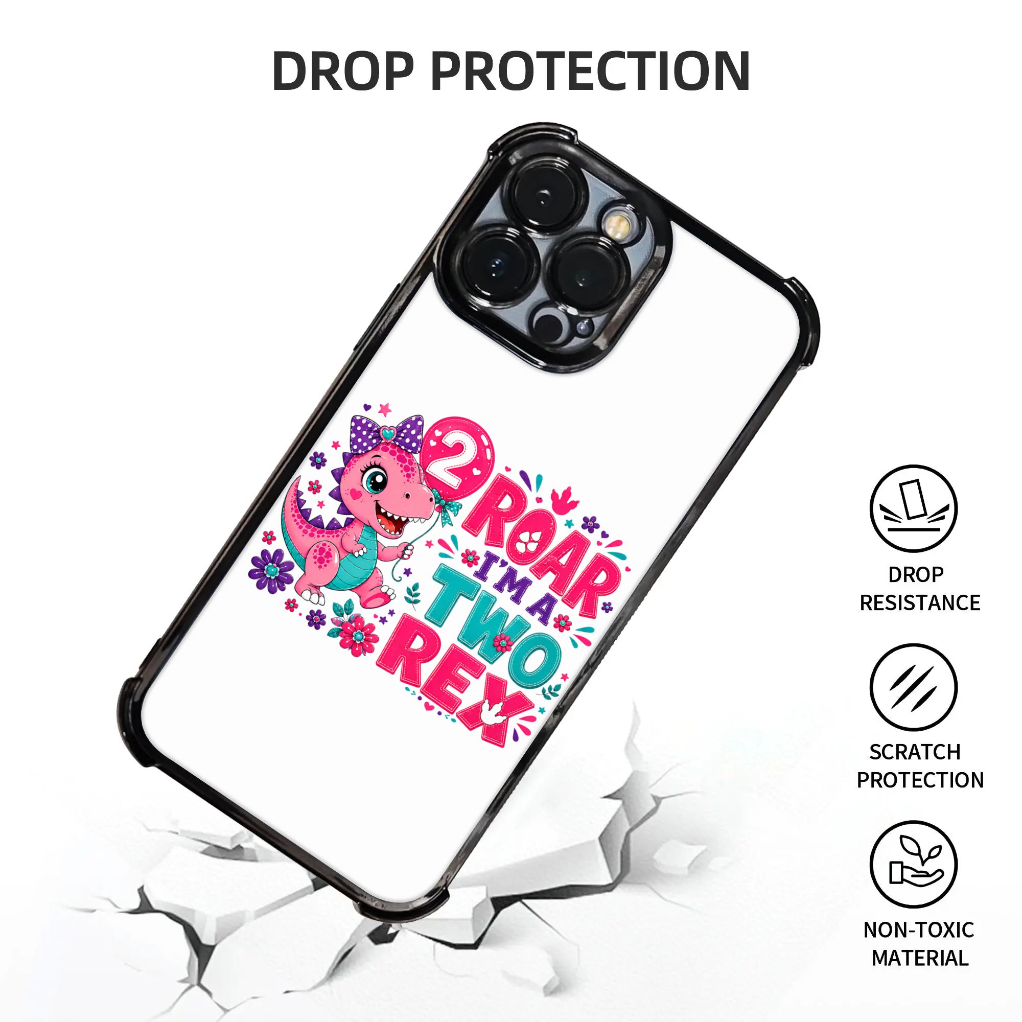 キッズロアール I'm A Two Rex Dinosaur - Phone Cases Kids のレビューと価格