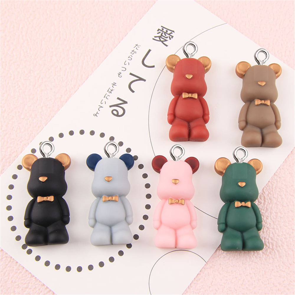 10 個クリエイティブちょう結びクマ樹脂チャームイヤリングネ - Phone Cases Websites のレビューと価格