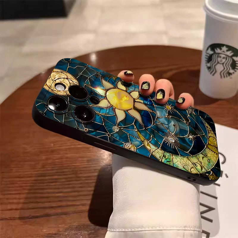 美的な太陽と月のプリント柄スマホケース Samsung Ga - Phone Cases For Samsung S21 5G のレビューと価格