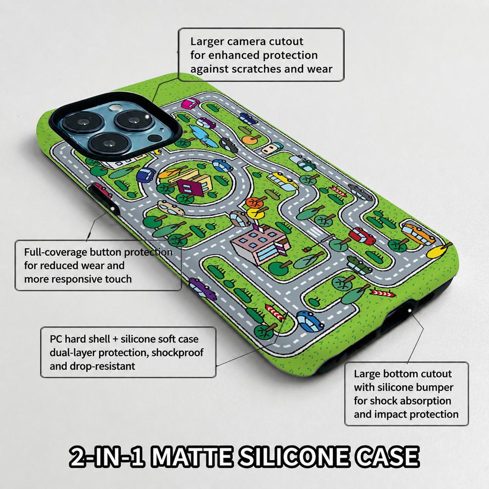 子供用おもちゃの車、都市道路、電話ケース、フィルム素材、2- - Phone Cases Kids のレビューと価格