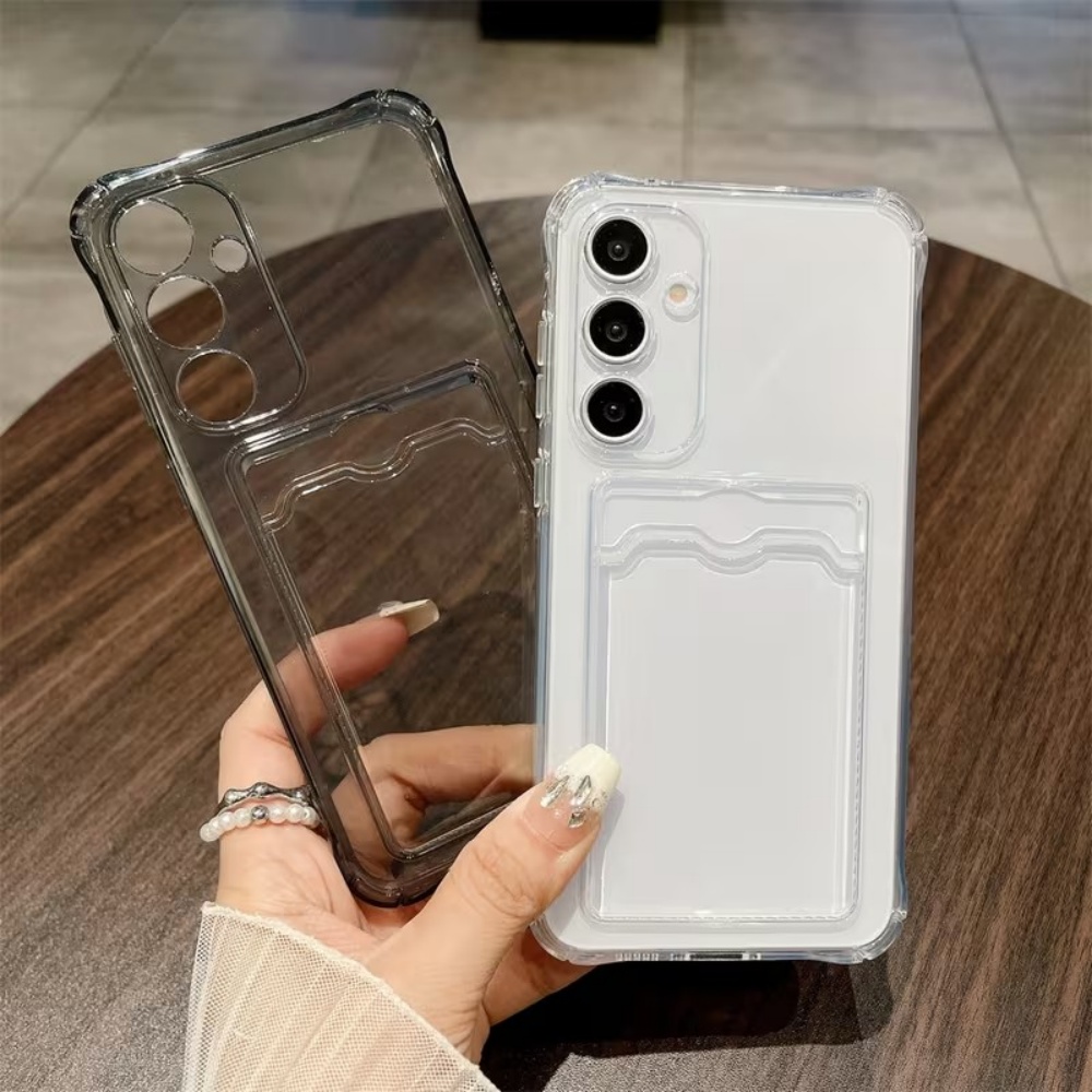 高級透明カードホルダー付きスマホケース Samsung Ga - Phone Cases That Hold Cards のレビューと価格