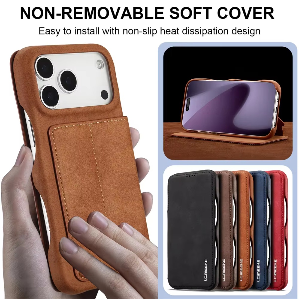 レザー財布型マグネットフリップカバー、カードホルダー付き、A - Phone Cases That Hold Cards のレビューと価格