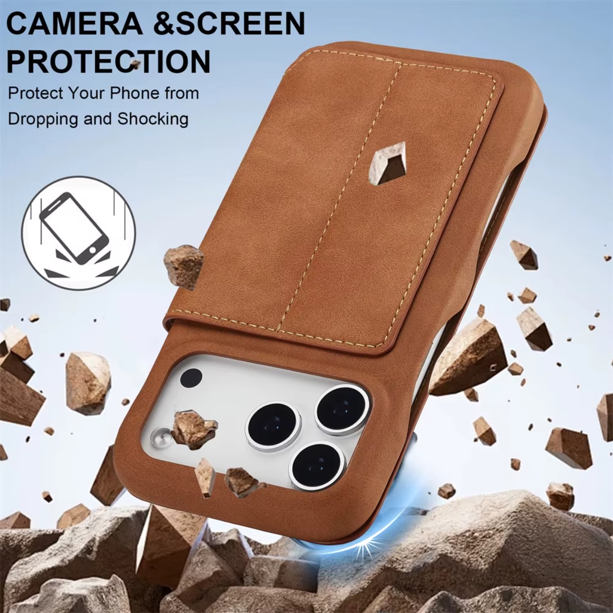 レザー財布型マグネットフリップカバー、カードホルダー付き、A - Phone Cases That Hold Cards のレビューと価格