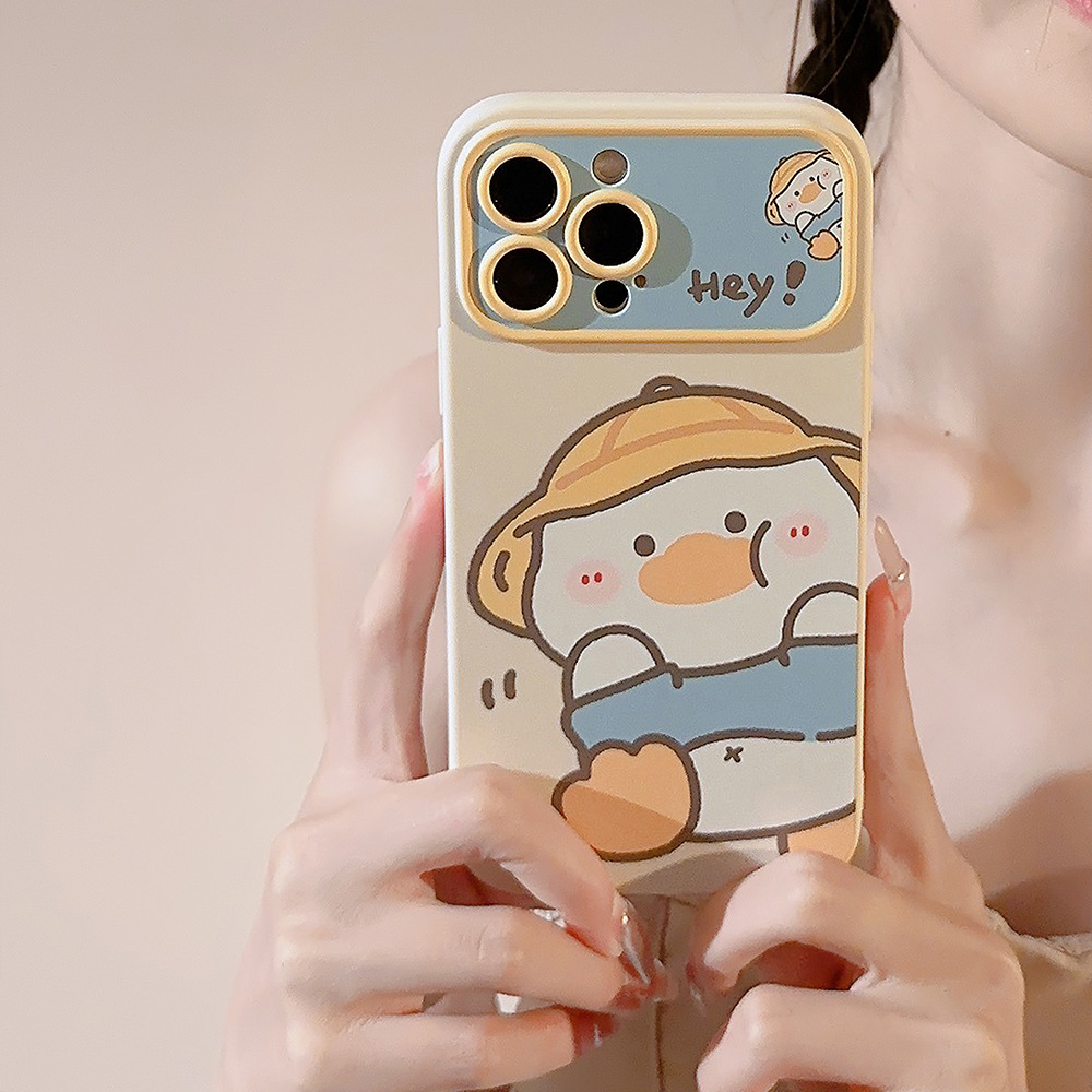 韓国漫画の黄色いアヒル柄iPhoneケース iPhone 1 - Phone Cases Yellow のレビューと価格