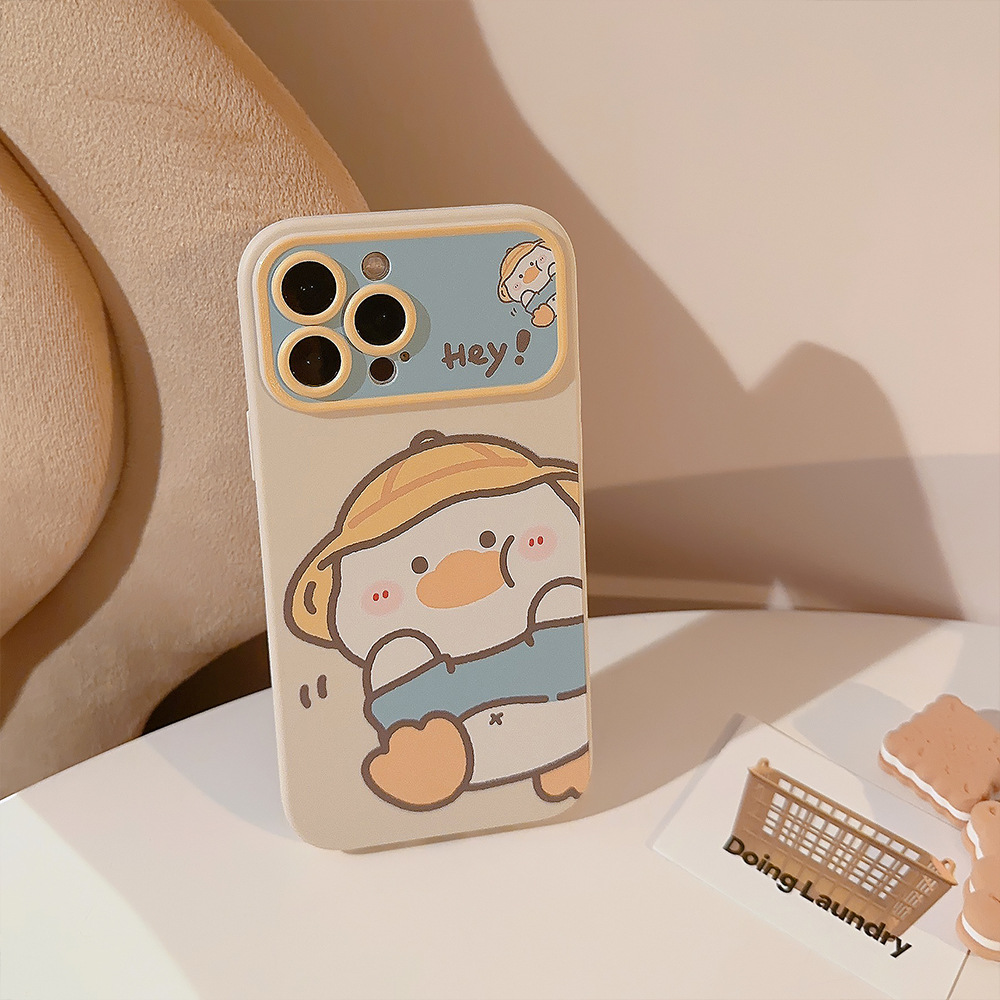韓国漫画の黄色いアヒル柄iPhoneケース iPhone 1 - Phone Cases Yellow のレビューと価格